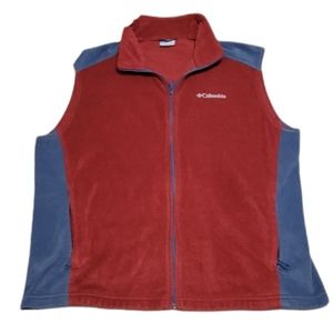 Columbia Sportswear‎ Company Full Zip Pocket Fleece Vest Size X